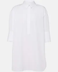 Jil Sander Blusa Friday in popeline di cotone Bianco