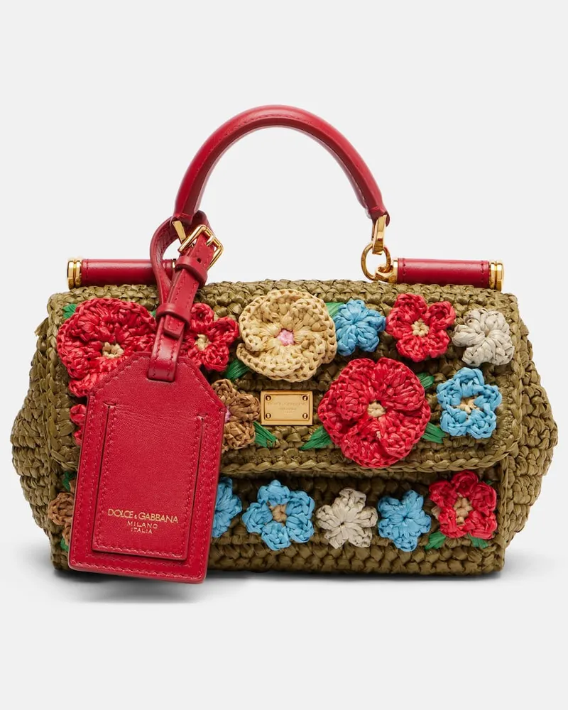 Dolce & Gabbana Borsa My Sicily Mini con applicazioni Multicolore