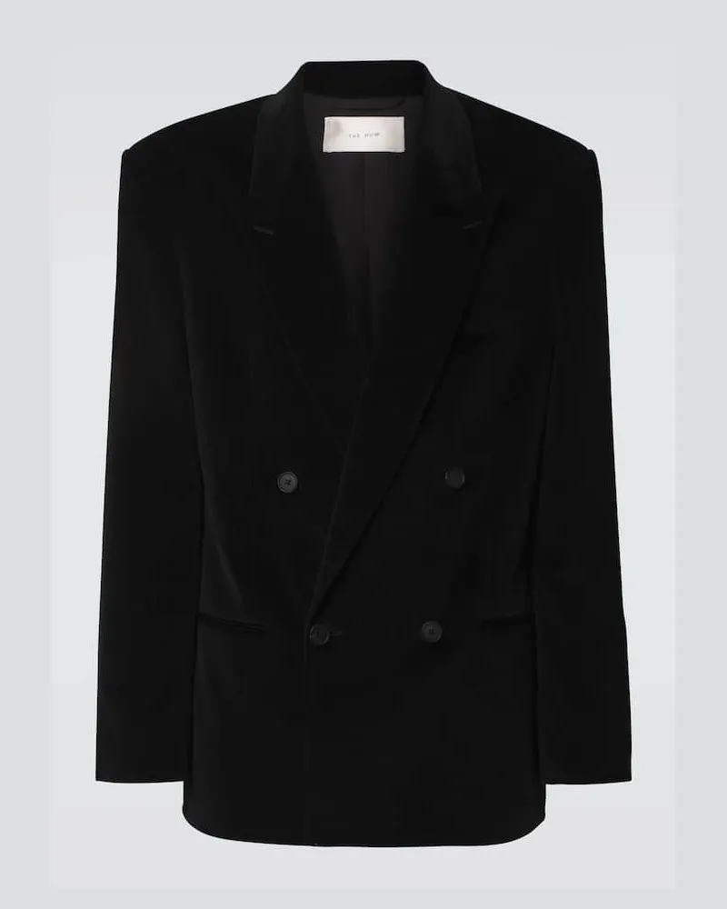 The Row Blazer Kongis in cotone e cashmere Nero