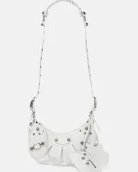 Balenciaga Borsa a spalla Le Cagole XS in pelle Bianco