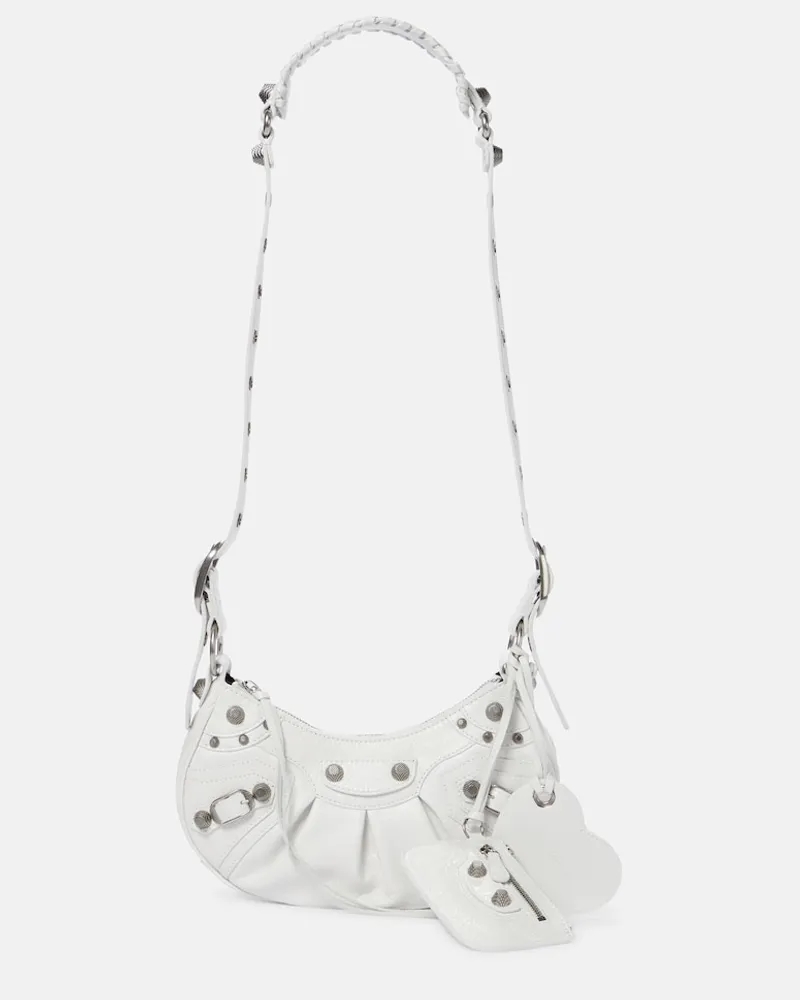 Balenciaga Borsa a spalla Le Cagole XS in pelle Bianco