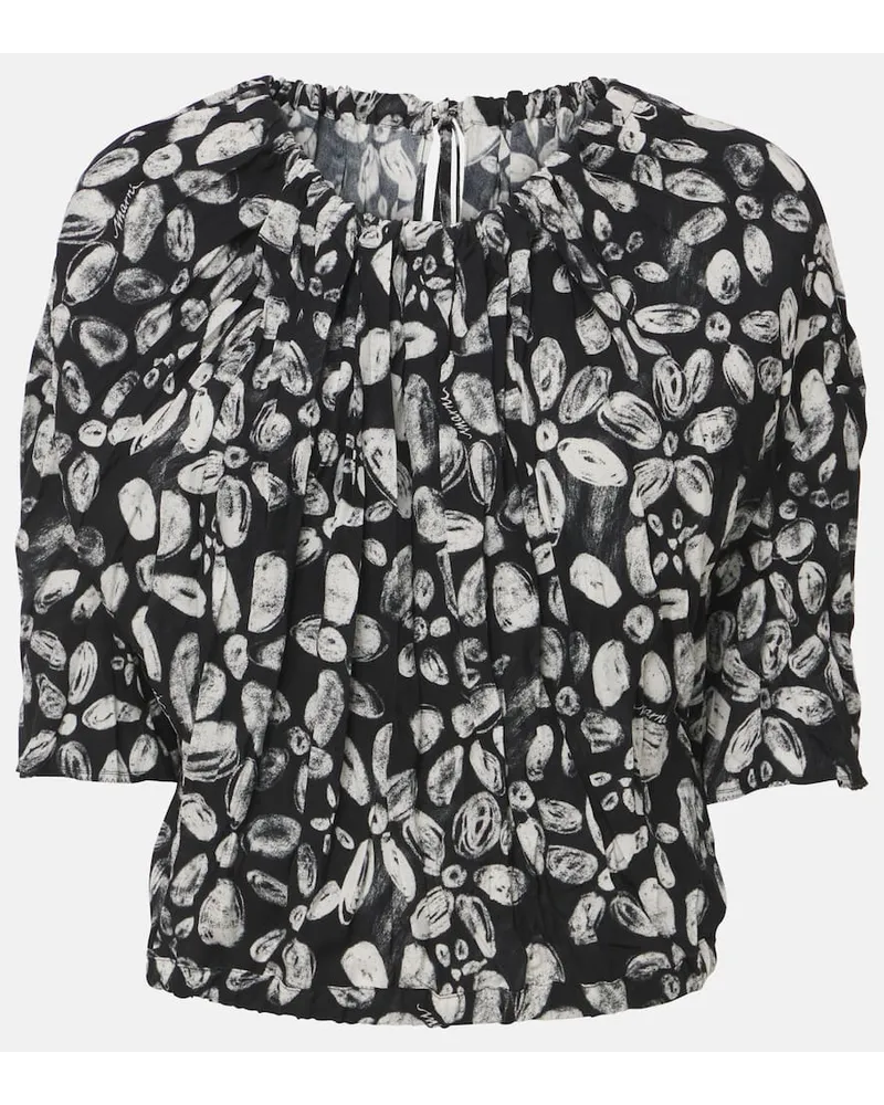 Marni Blusa con stampa Nero