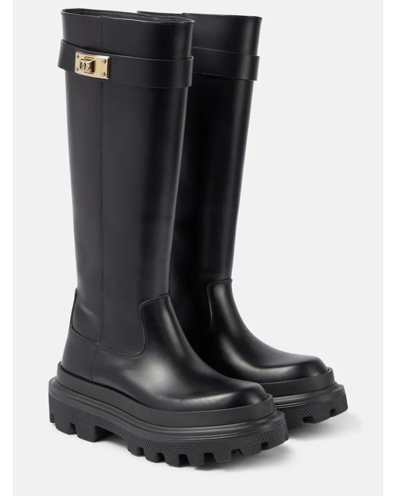 Dolce & Gabbana Stivali in pelle Nero