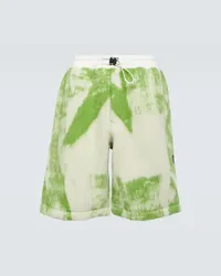 Y-3 Shorts in misto lana con stampa Multicolore