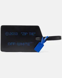 OFF-WHITE Clutch Zip Tie Medium in pelle Nero