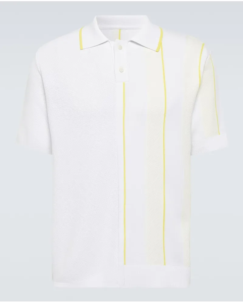 Jacquemus Polo Jeugo a righe Bianco
