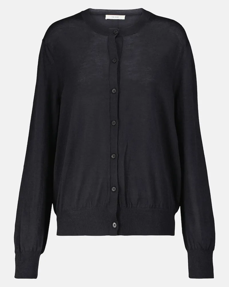 The Row Cardigan Battersea in cashmere Blu