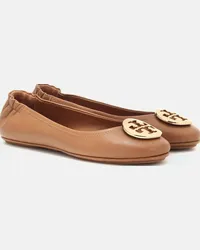 Tory Burch Ballerine Minnie Travel in pelle Marrone