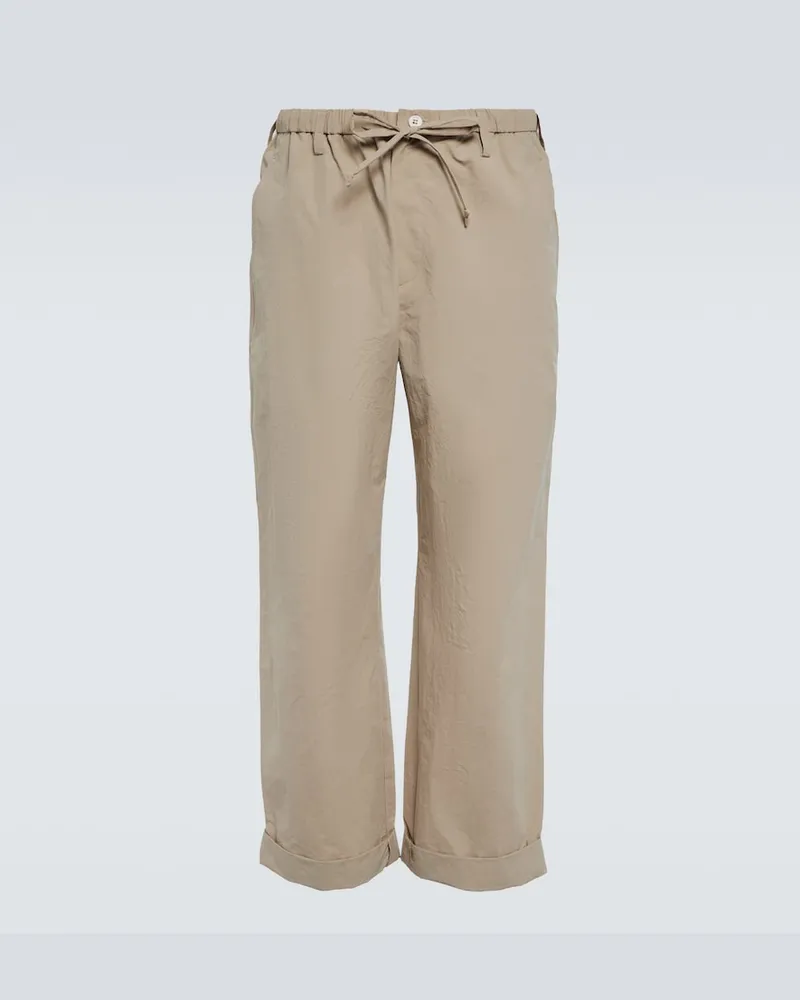 Nanushka Pantaloni Morris in tessuto tecnico Beige