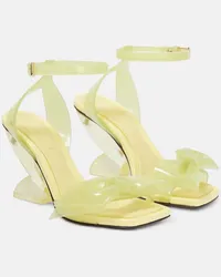 Zimmermann Sandali Jelly Bow 85 in PVC con zeppa Giallo