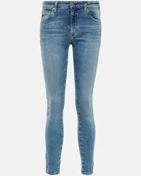 Adriano Goldschmied Jeans skinny Legging Ankle a vita media Blu