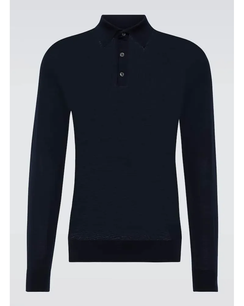 Ermenegildo Zegna Polo in lana Blu