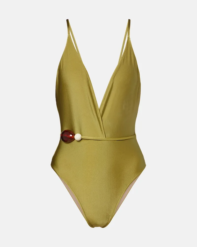 Adriana Degreas Costume intero con cintura Verde