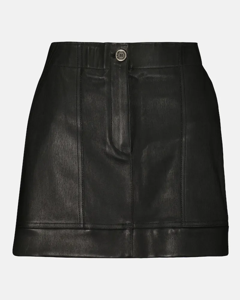 Stouls Minigonna Linette in pelle Nero