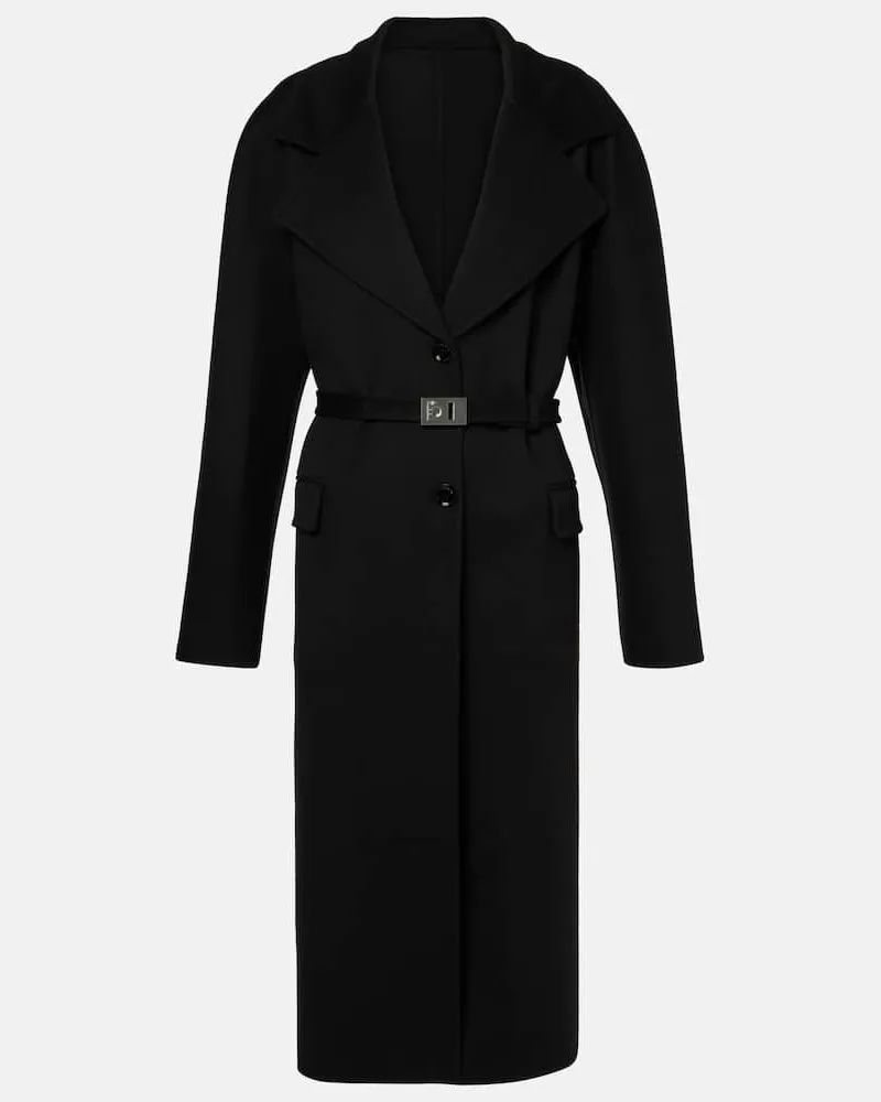 Ferragamo Cappotto in lana e cashmere Nero