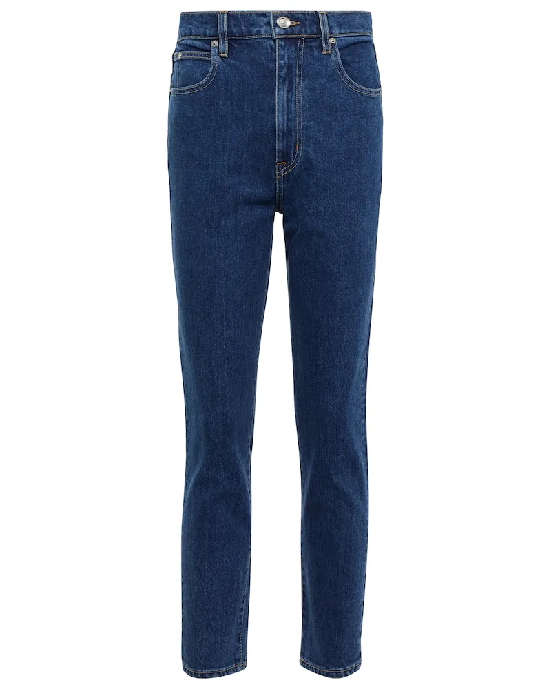 SLVRLAKE Jeans slim cropped Beatnik a vita alta Blu