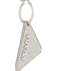 Prada Orecchino singolo in argento sterling con cristalli Argento