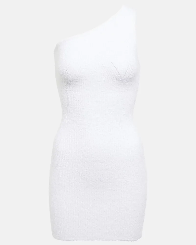 WARDROBE.NYC x Hailey Bieber - Miniabito HB a coste Bianco