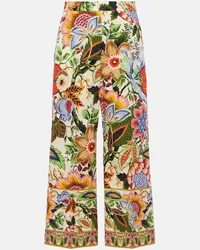 Etro Pantaloni culottes in cotone con stampa Multicolore