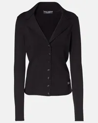 Dolce & Gabbana Cardigan DG in maglia Nero