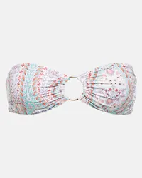 Melissa Odabash Top bikini a fascia Tortola con stampa Multicolore