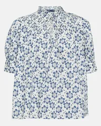 Ralph Lauren Top in cotone con stampa Blu