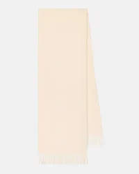 Valentino Garavani Sciarpa in lana e cashmere Beige