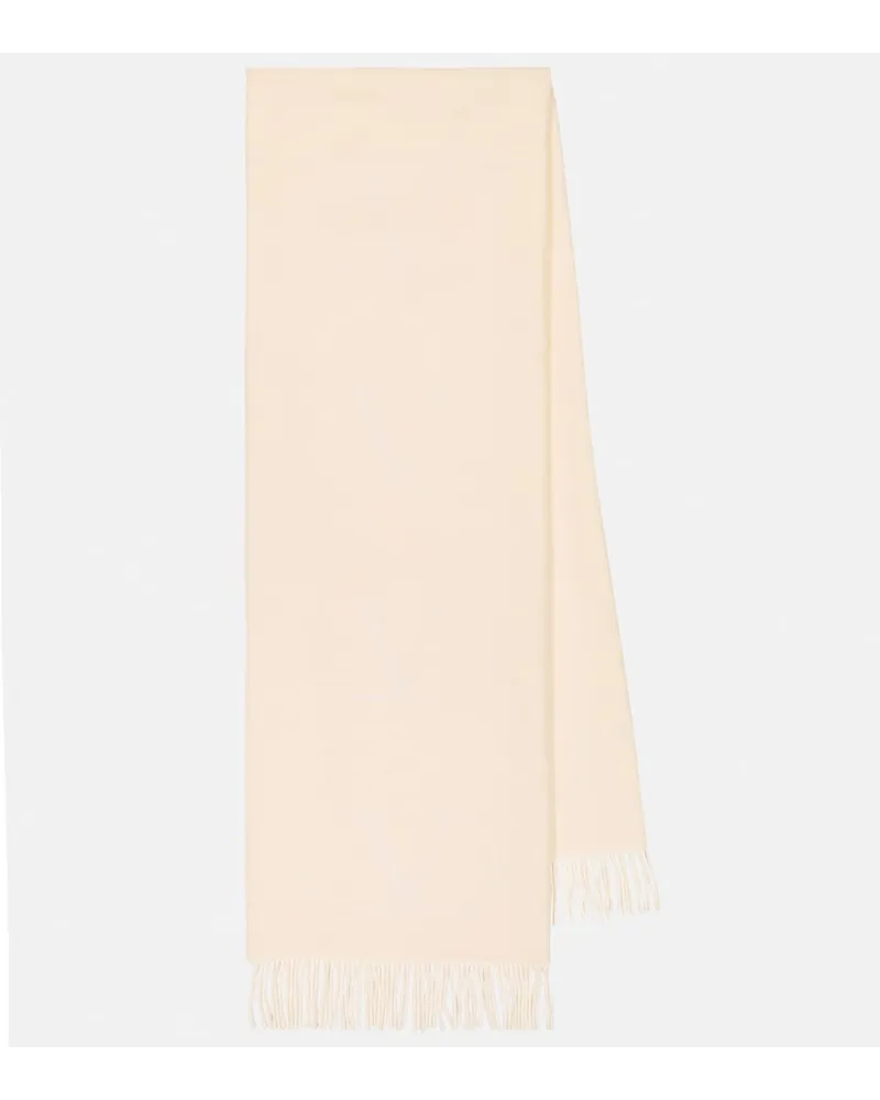 Valentino Garavani Sciarpa in lana e cashmere Beige