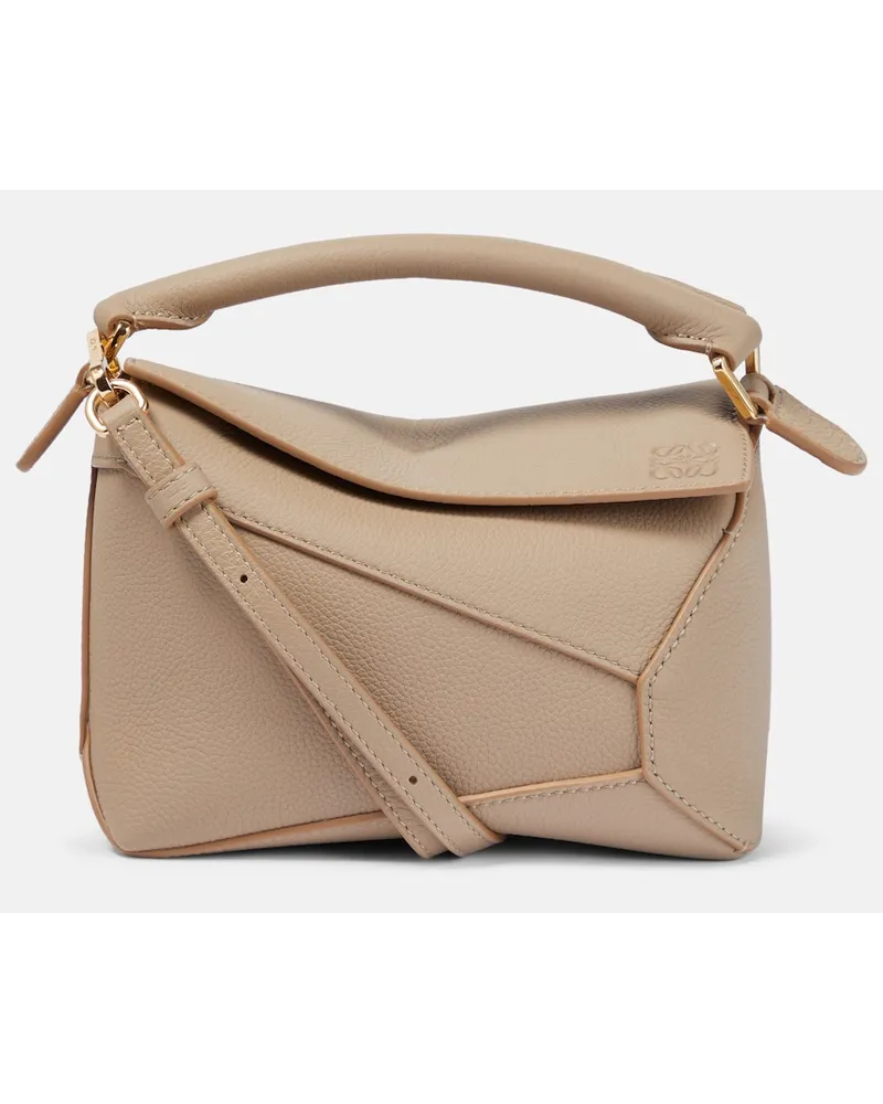 Loewe Borsa a spalla Puzzle Edge Mini Marrone