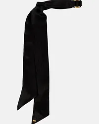 Saint Laurent Foulard in seta Nero