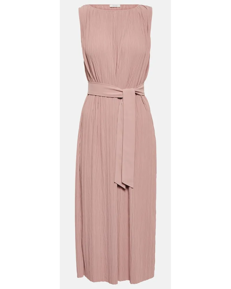 Max Mara Leisure - Abito midi Vadius con cintura Rosa