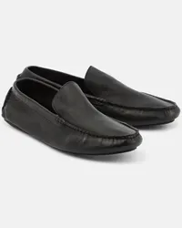 The Row Mocassini Lucca in pelle Nero