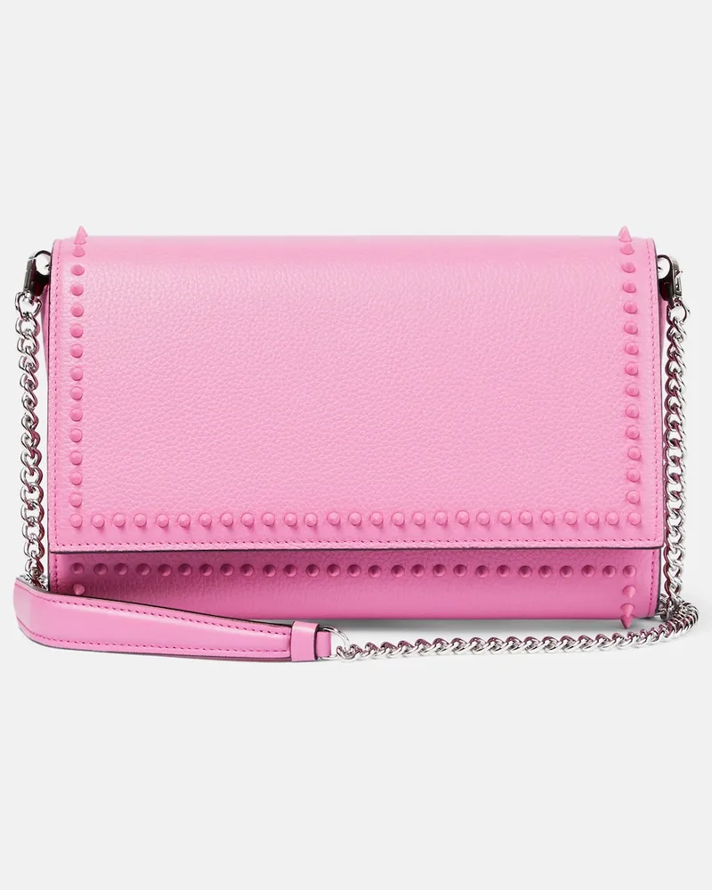 Christian Louboutin Clutch Paloma in pelle con decorazioni Rosa