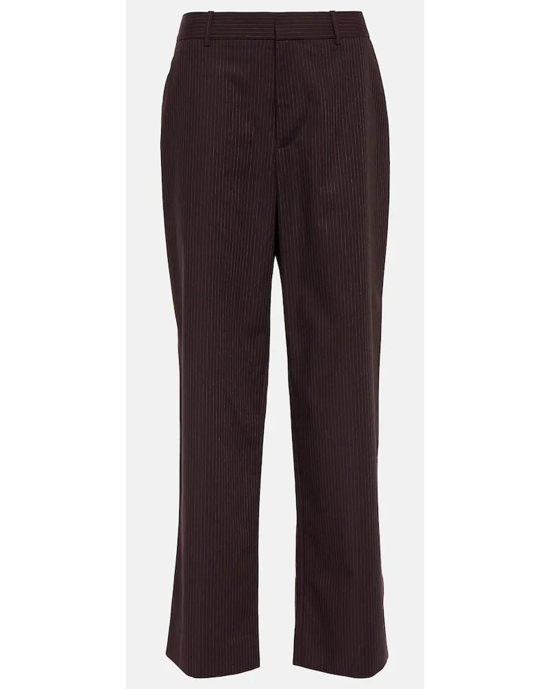 SIR Pantaloni Guillaume gessati Marrone