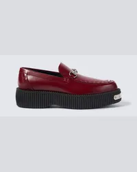 Gucci Mocassini Gucci Horsebit con platform Rosso