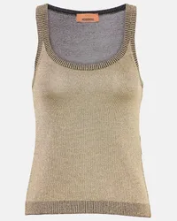 Missoni Tank top in maglia con lamé Oro