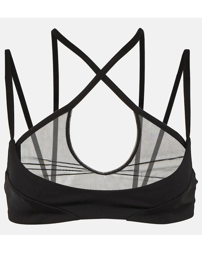 ATTICO Reggiseno con spalline incrociate Nero