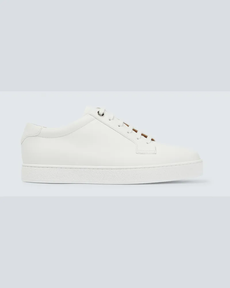 John Lobb Sneakers Molton in pelle Bianco