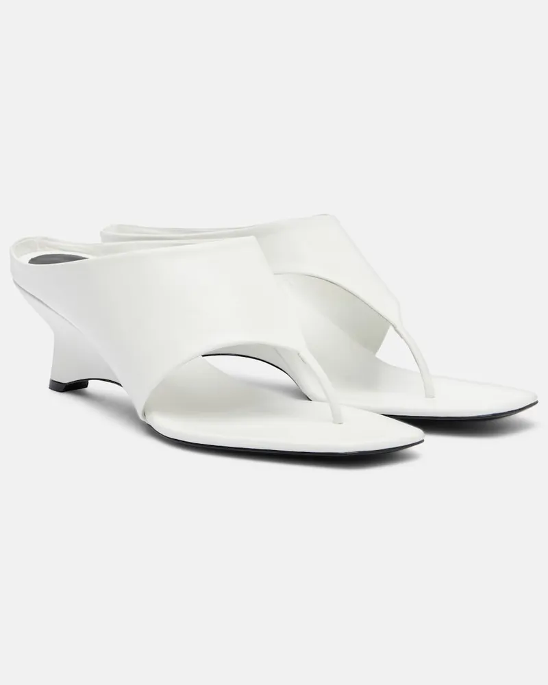 KHAITE Mules Marlow 55 in pelle Bianco