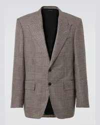 Tom Ford Blazer Shelton in misto lana Marrone