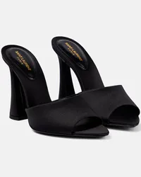 Saint Laurent Sandali Suite 105 in raso Nero