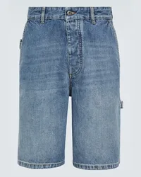 Bottega Veneta Shorts di jeans a vita media Blu