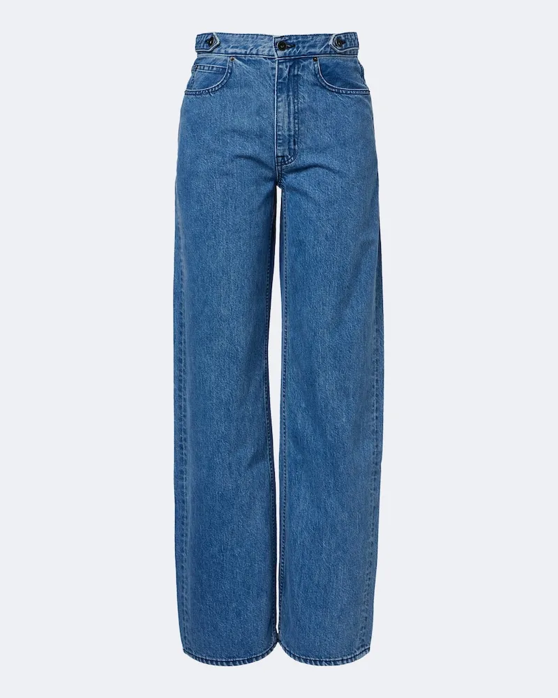 SLVRLAKE Jeans Cassie a gamba larga Blu