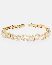 Suzanne Kalan Bracciale Shimmer Audrey in oro 18kt con diamanti Oro