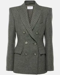 Alex Perry Blazer gessato Grigio