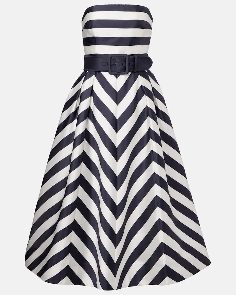 Rebecca Vallance Abito midi Ariadne a righe Blu