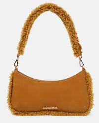 Jacquemus Borsa a spalla Le Bisou Doux Small Beige