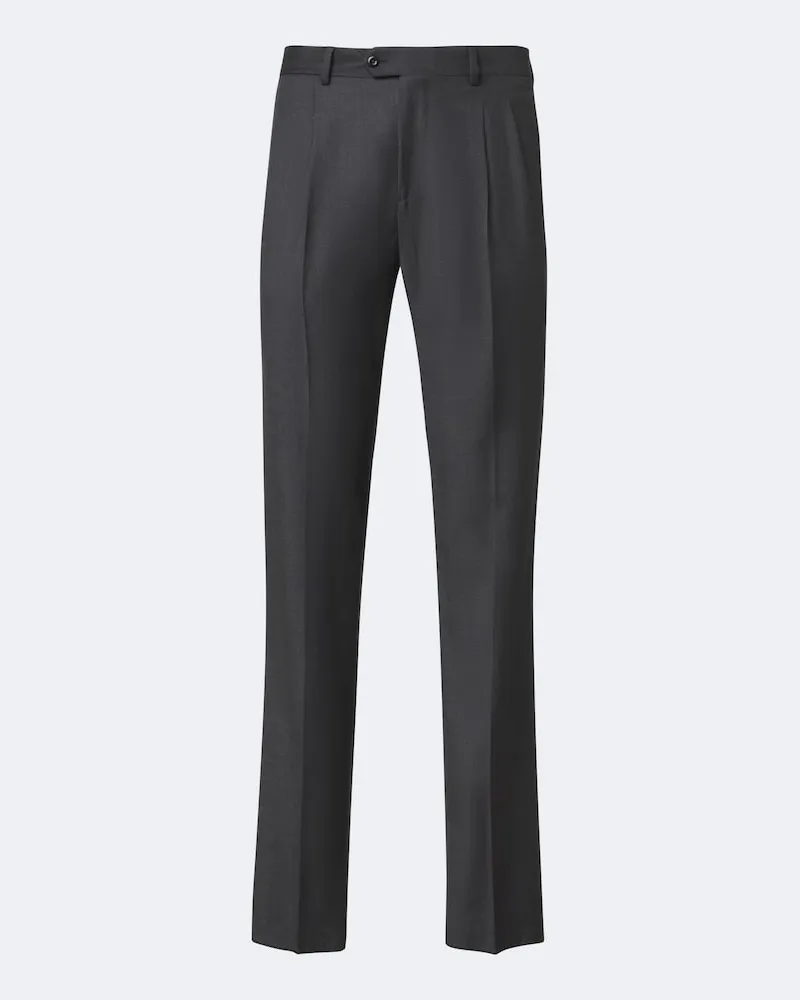 Rubinacci Pantaloni regular in lana vergine Grigio