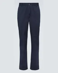 Sunspel Pantaloni chino in twill di misto cotone Blu