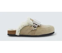 Slippers Gourmet Chain in suede